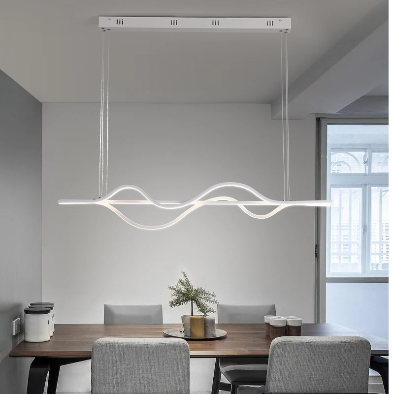 NEO Gleam-luces Led colgantes modernas para comedor, cocina, habitación, Bar, Accesorios, 1000mm de longitud, regulable, RC
