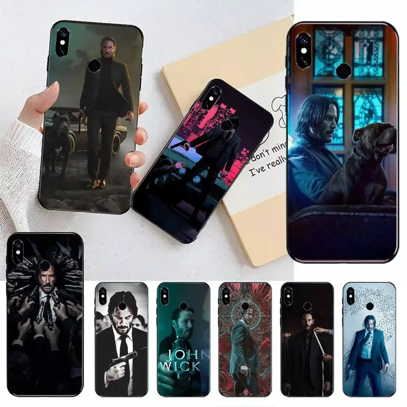 

John Wick American movie Phone Case For Xiaomi Redmi note 7 8 9 11 t s 10 A pro lite funda shell coque cover