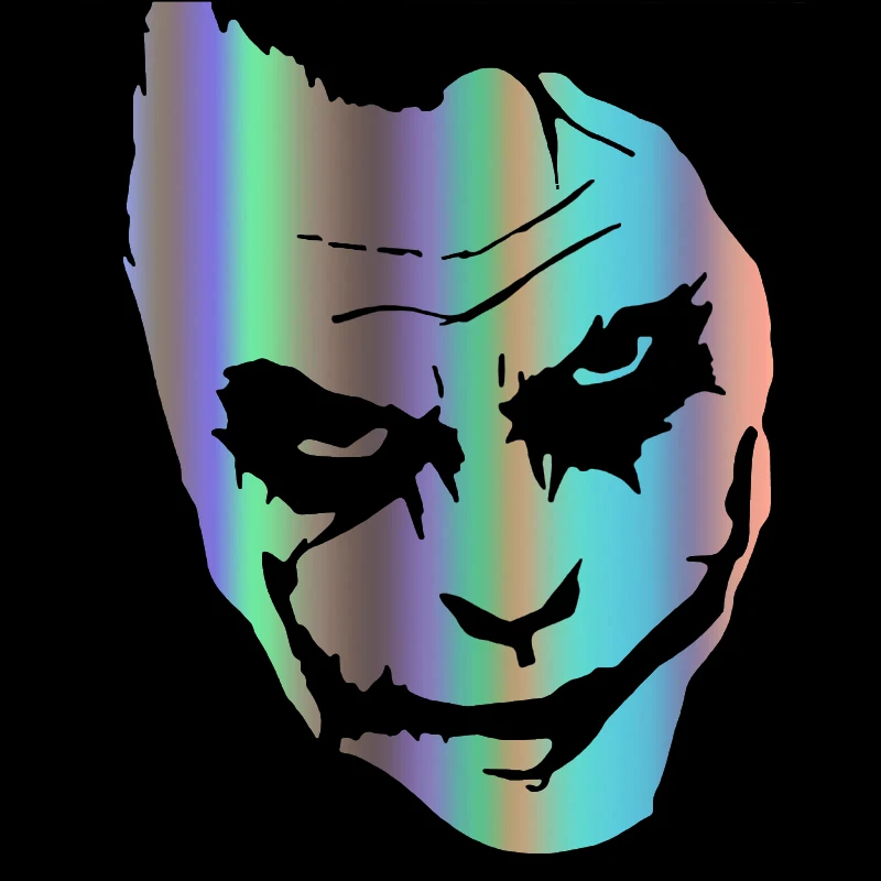 

Car Sticker Joker Fashion Sticker Reflective Decal Waterproof Stickers on Rear Bumper Window Die Cut No Background KK 15X19CM