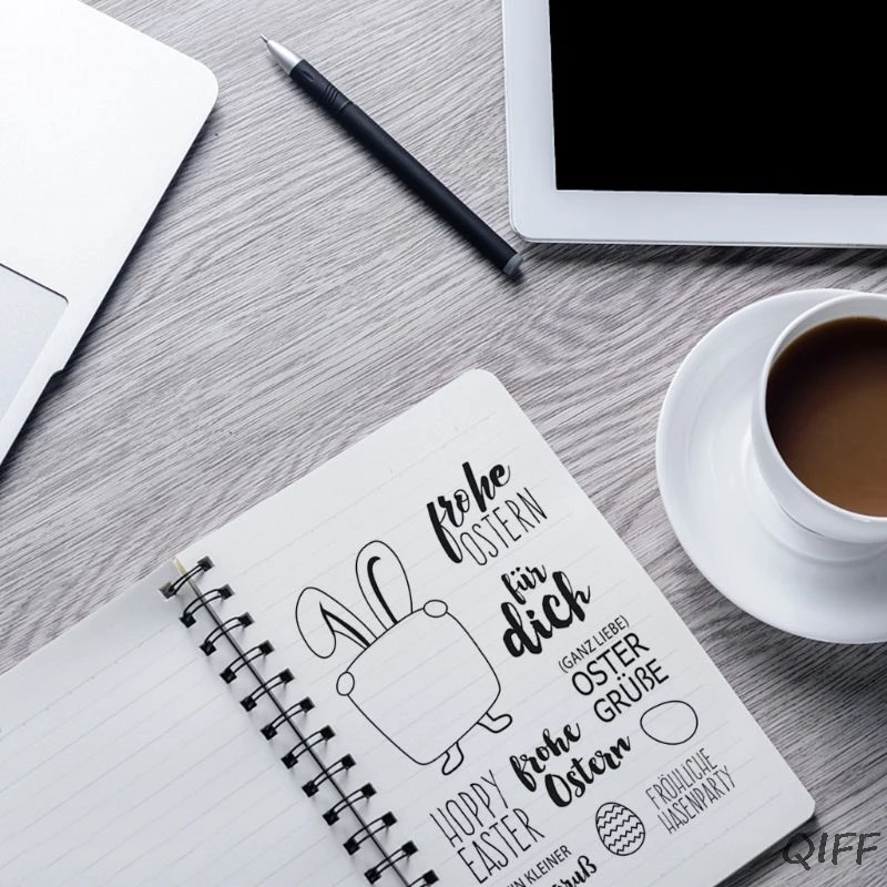 Немецкий Пасхальный силиконовый прозрачный штамп печать DIY Скрапбукинг