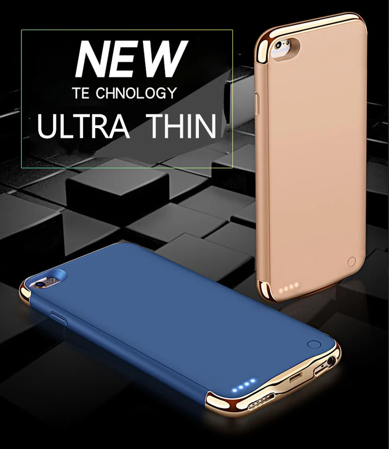 Ультра тонкая батарея чехол для iPhone 6 6 S 7 8 3500/4000 мА/ч, Мощность банковская карта чехол внешнее резервное зарядное устройство чехол для iPhone 6 6s 7 8 plus