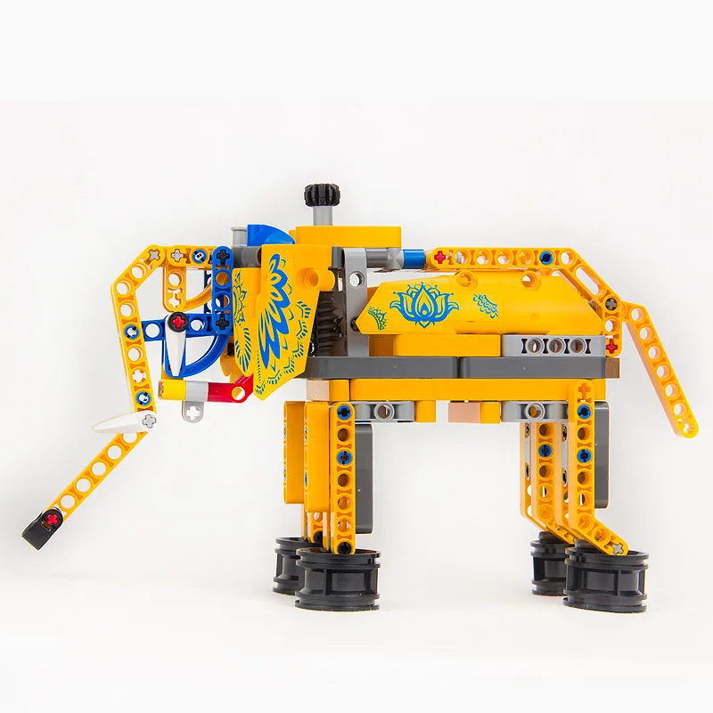 

Mechanical Teaching Blocks STEM Educational Toy Animal Series Building Block Assembly Toy DIY Elephant For Boys Gift