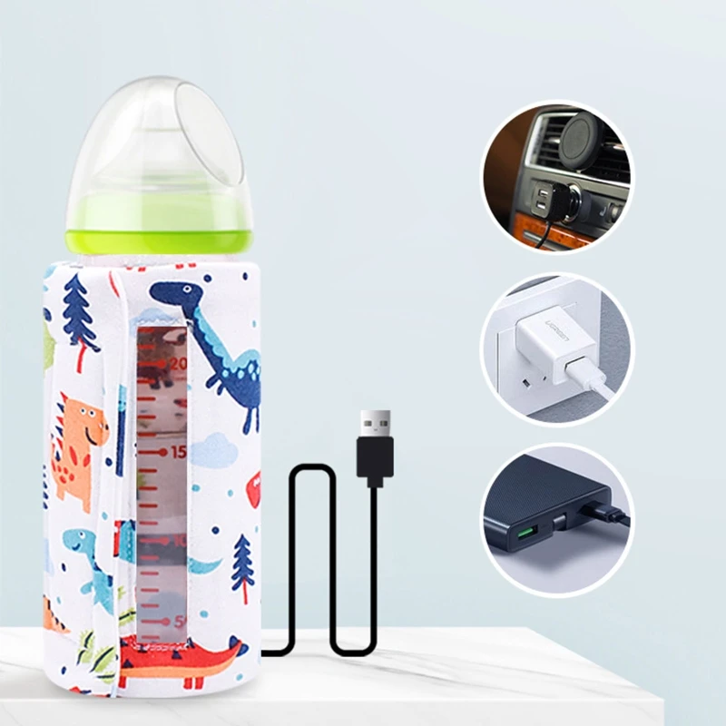 USB-подогреватель для бутылочки для кормления ребенка с подогревом, портативный подогреватель молока для путешествий Q81A от AliExpress WW