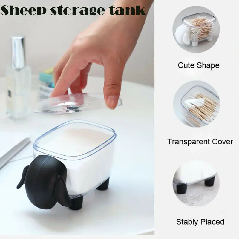 1 шт. маленький бачок для хранения овечек пластиковый Настольный ящик ватный
