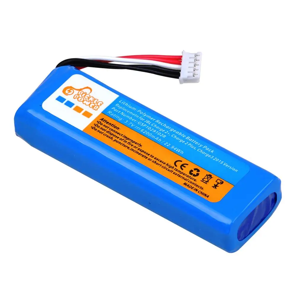 Аккумулятор GSP1029102R на 6200 мА · ч для JBL Charge 2 + plus 3 версия 2015 с инструментами