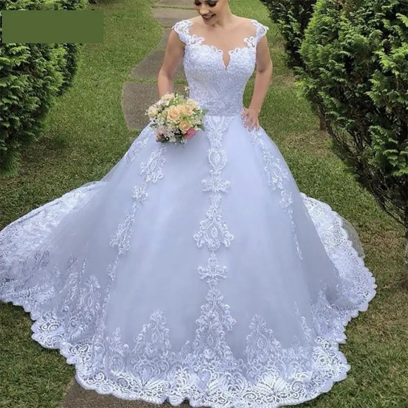 Свадебное платье роскошное сексуальное бальное принцессы с v образным вырезом
