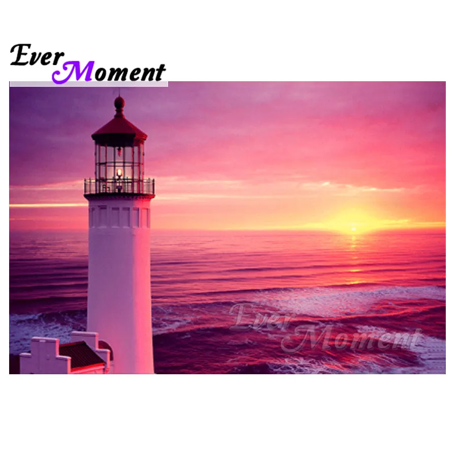 Когда-нибудь момент алмазов картина Маяк море художественная фотография из