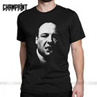 Футболки Tony Soprano The Sopranos, мужские футболки с рисунком из искусственной драмы, ТВ-сериала Bada Bing, винтажные хлопковые футболки с рисунком