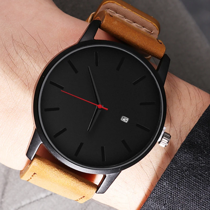 

Relogio masculino Sports Men's Watch Wrist Watches Leather Male Clock Minimalistic Watches For Men Simple Designer reloj hombre