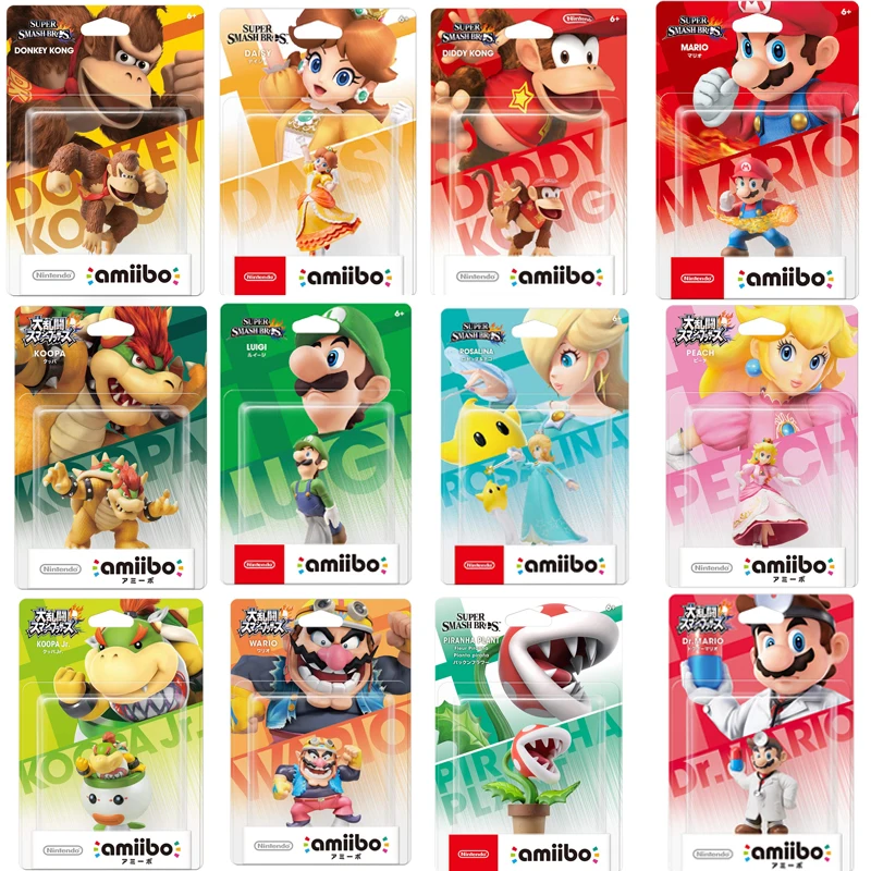 Фигурка Nintendo Amiibo Super удар Брос. Серия Mar Peach Yoshi Bowser JR регионы бесплатно |