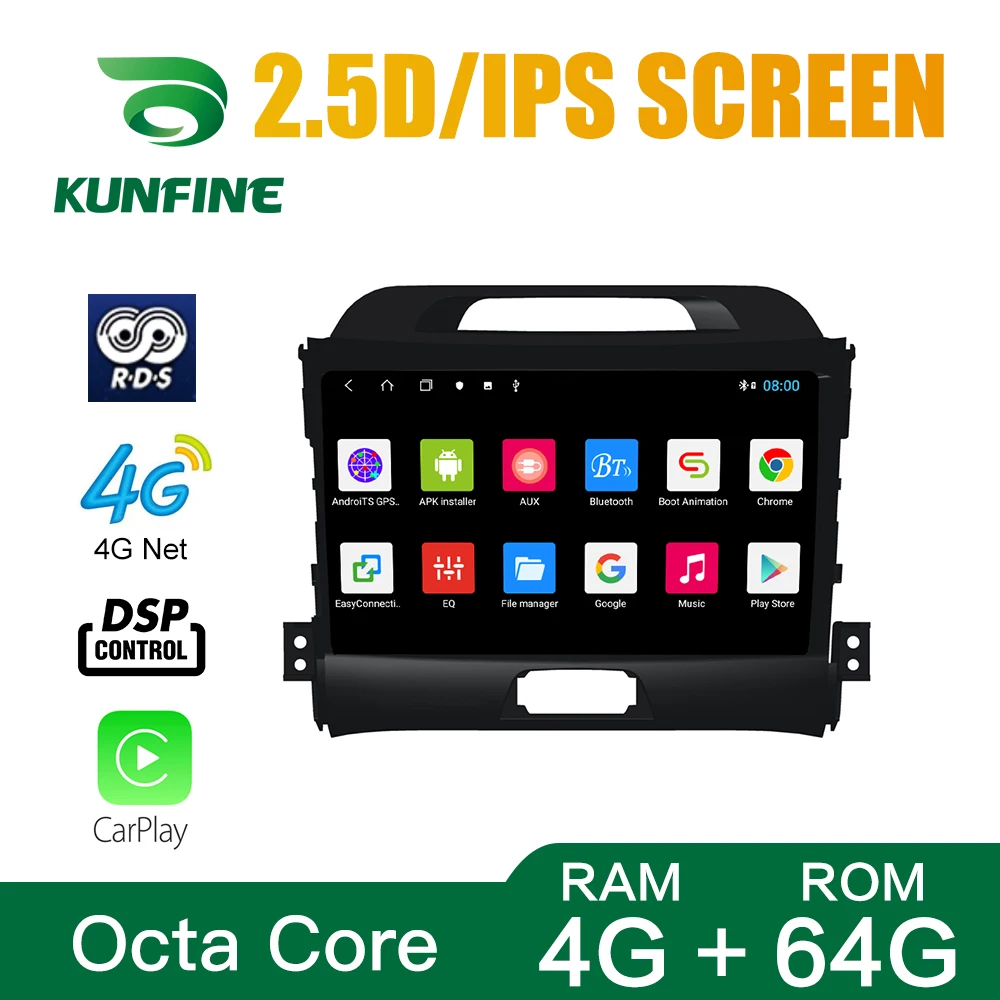 

Octa Core 1024*600 Android 10.0 Car DVD GPS Navigation Player Deckless Car Stereo for KIA SPORTAGE R 2011-2017 2.0L Radio