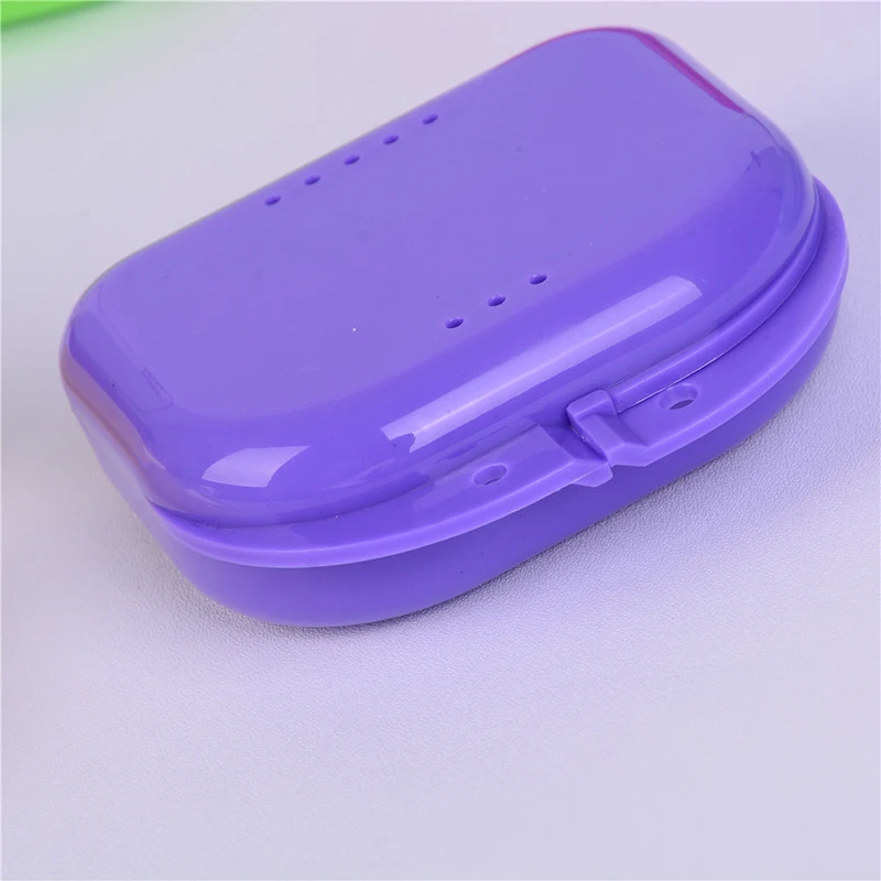 

Appliance Container Storage Boxes Dentures Cleaner Levert Colorful Denture box Bath Storage Box Case Dental False Teeth