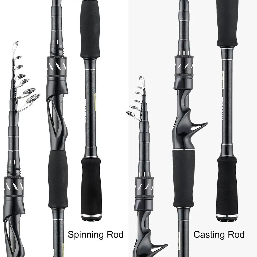 

Carbon Rod Telescopic Lure Fishing Rod Casting Spinning Rod Travel Rod 7-25g 10-30g Fishing