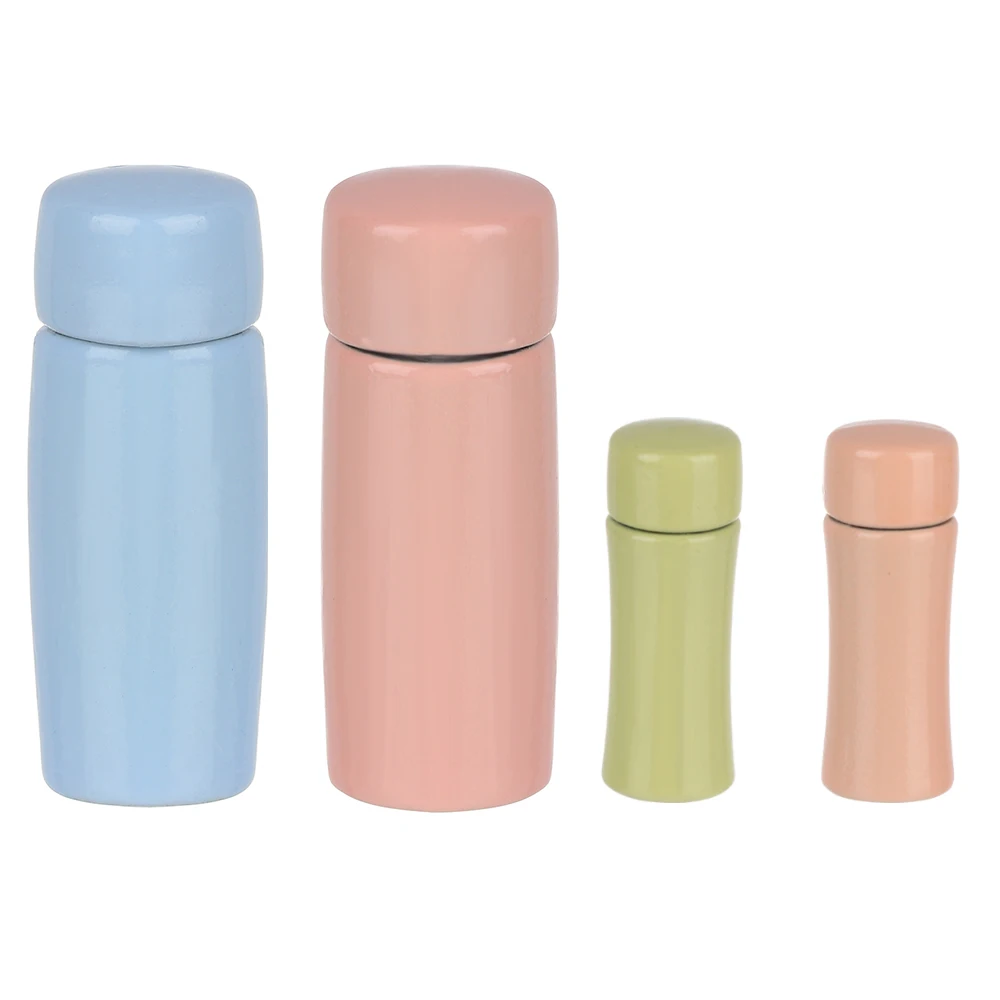 

1/6 1/12 Scale Metal Miniature Water Cup Thermos Model Doll Vacuum Cup For Dollhouse Accessories Decoration Kids Pretend Toy