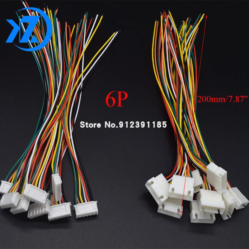 JST XH 2.54 mm 2Pin 3Pin 4Pin 5Pin 6Pin Male Female Plug Socket Wire Cable Connector JST XH2.54 Pitch 2.54mm 20CM 26AWG Cables images - 6