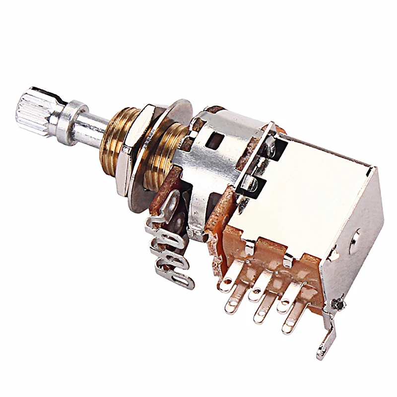 a500k potentiometer push pull schalter keil dpdt topf welle 25mm elektrische gitarre tone volume teile gitarre teile zubehör free global shippi