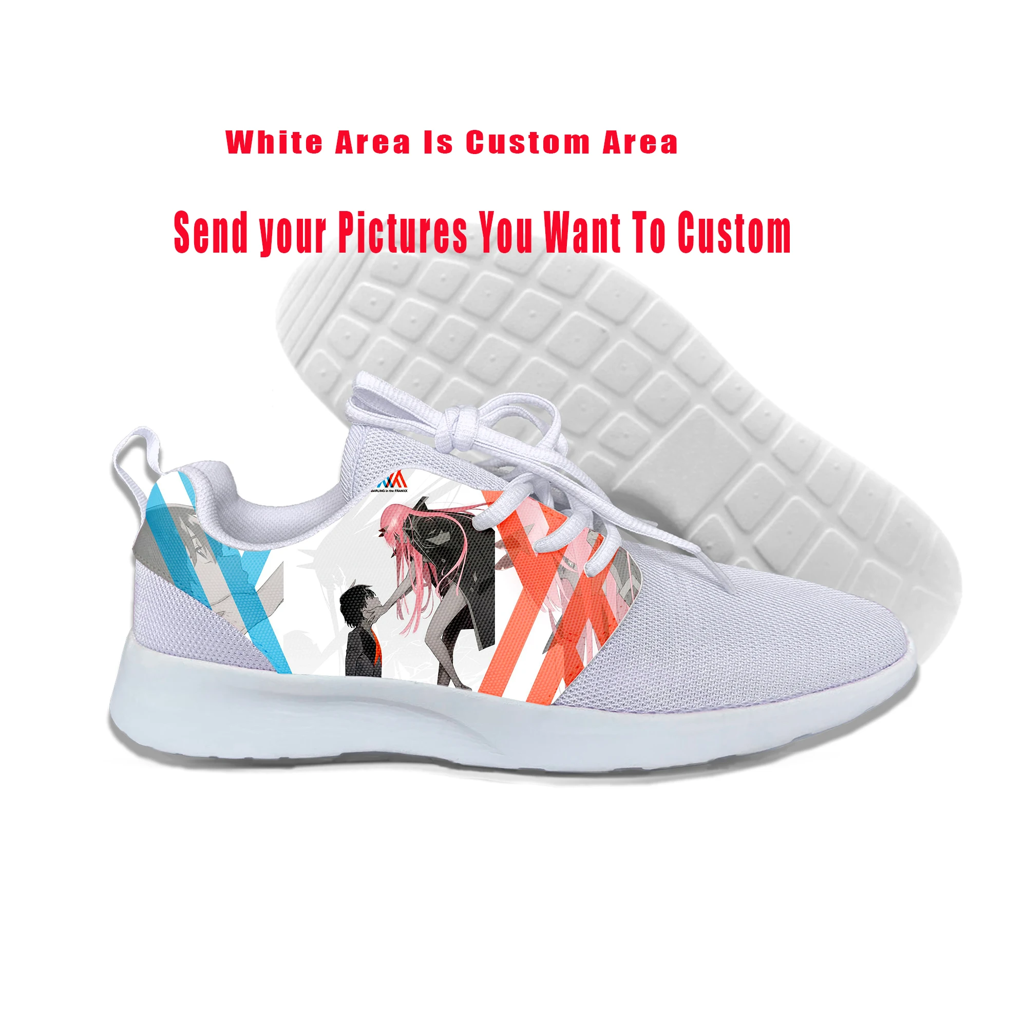 

Лидер продаж 2019, новые кроссовки унисекс в стиле аниме Дарлинг в франксе, спортивная обувь с 3D принтом, легкие дышащие высокие кроссовки на з...