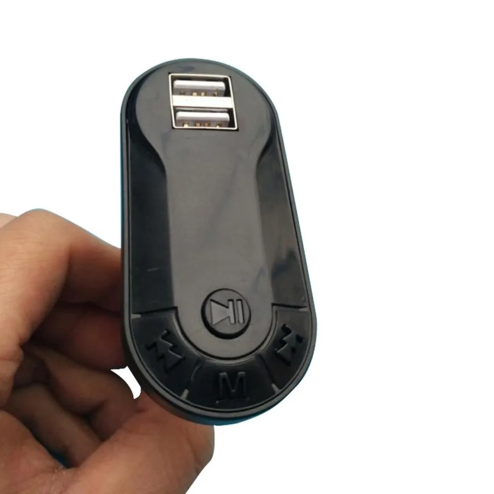 Горячая FM передатчик MP3 плеер Handsfree автомобильный комплект USB TF SD удаленный двойной USB порт подавление шума