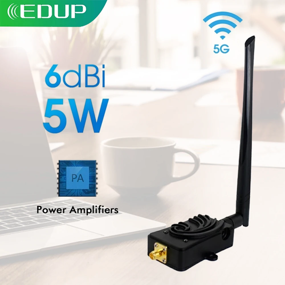 EDUP Wi-fi 5 ГГц Wi-fi ретранслятор Беспроводной расширитель Wi-fi 5 Вт усилитель WiFi 802.11N длинный Диапазон Wi-fi усилитель сигнала 6dBi ретранслятор (edup)