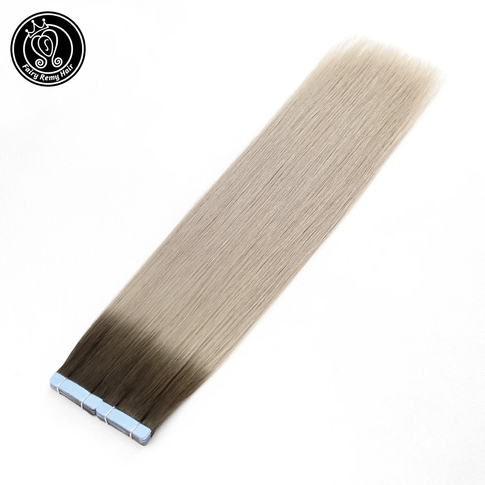 Фея Волосы Remy 16 "-24" волосы на Клейкой Ленте имитирующей кожу человеческие