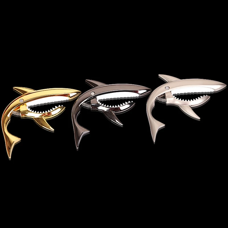 

Zinc Alloy Guitar Capo Shark Capo for Electric Guitar with Good Hand Feeling, No Fret Buzz and Durable