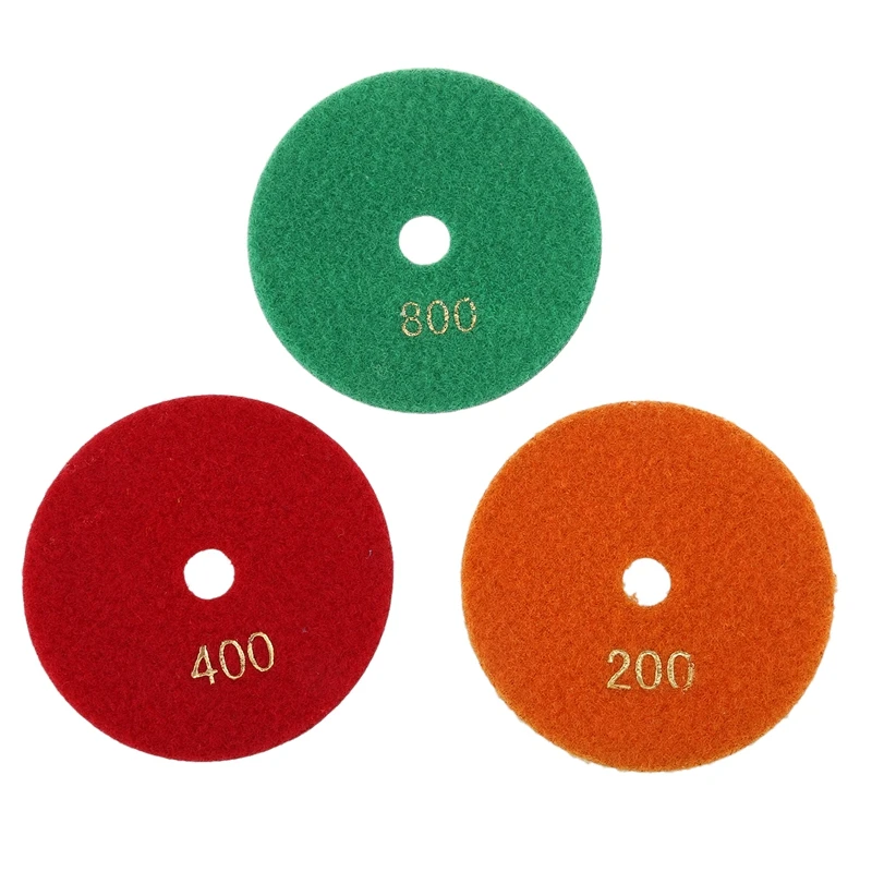 7 шт. алмазные сухие полировальные подложки 100 мм шлифовальный диск полировка