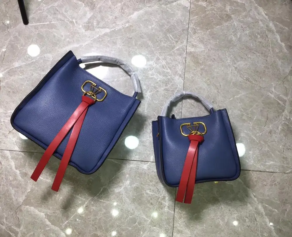 

free shipping 2020 the new style nice genuine cow leather women handbag one shoulder bag crossbody bag 5color 2 size 20cm 27cm