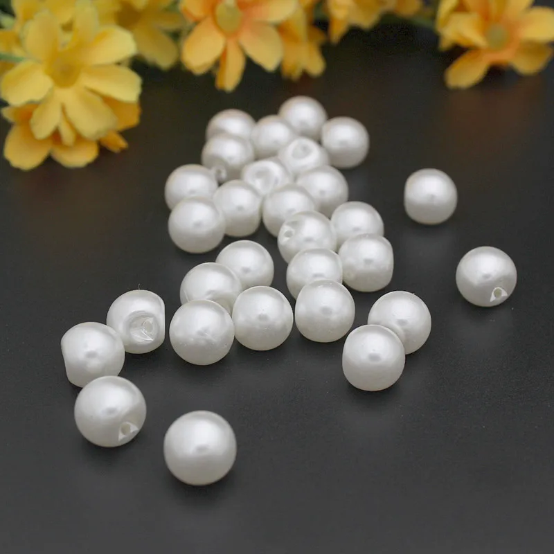 50 шт./лот разные размеры 4 боковых отверстия белые жемчужные пуговицы аксессуары