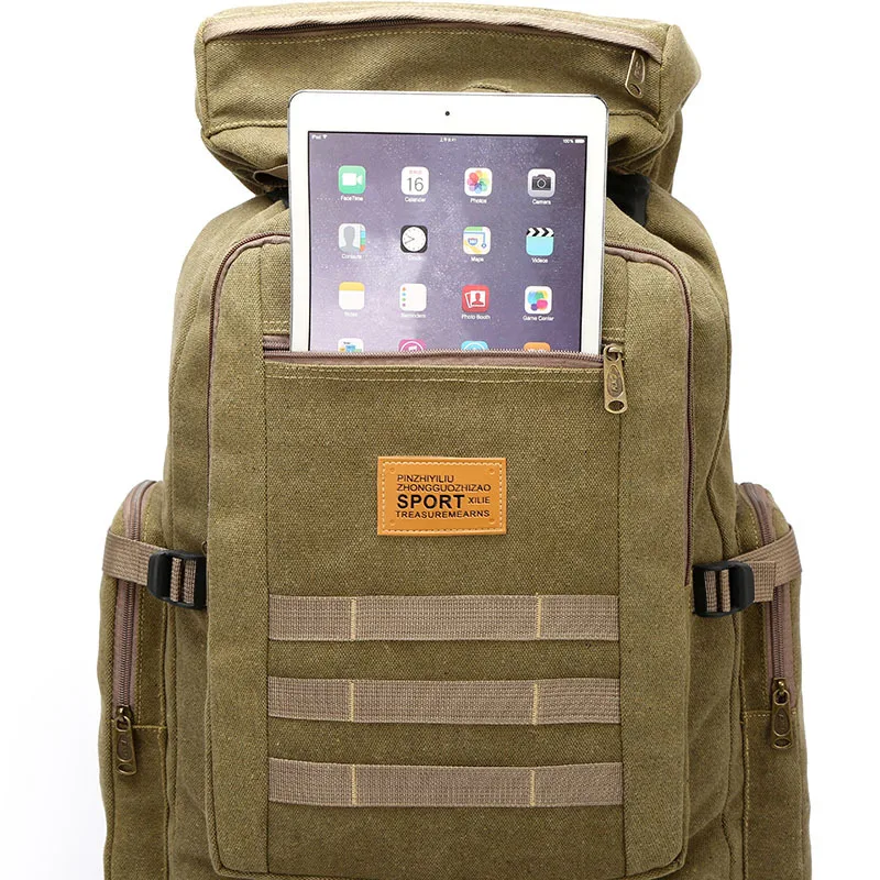 

2020 New Men Outdoor Travel Backpack Mountaineering Bag 56-75L designer bags Wear resistance and tensile strength high-capacity