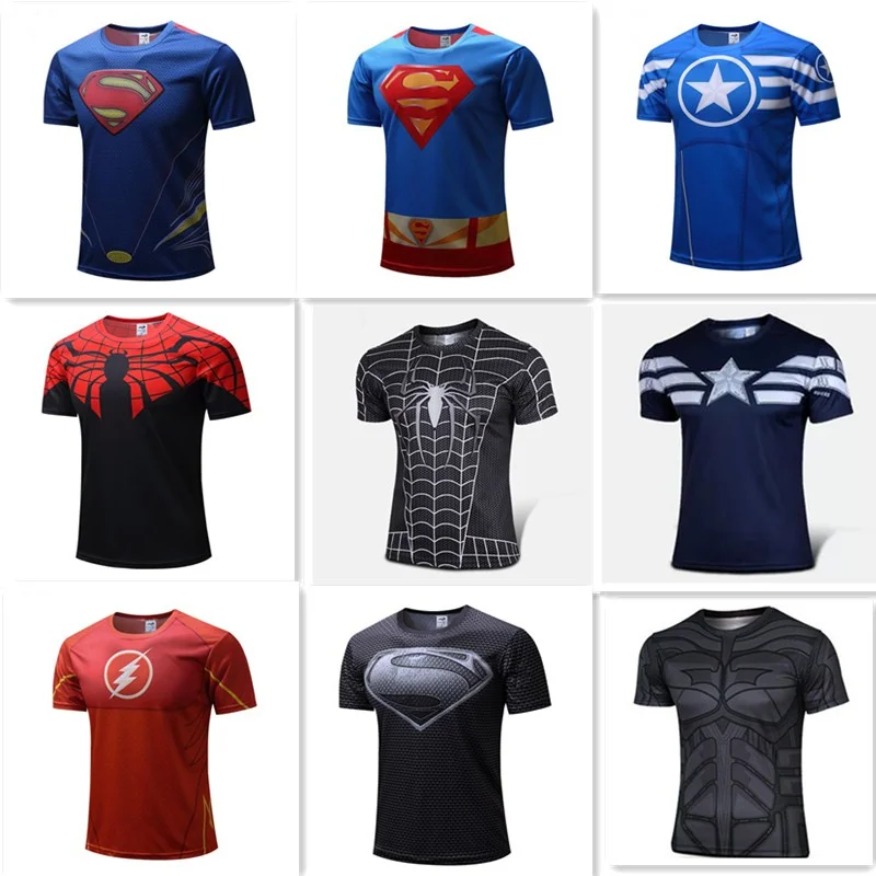 Детские футболки с супергероями мультяшные костюмы для мальчиков и девочек