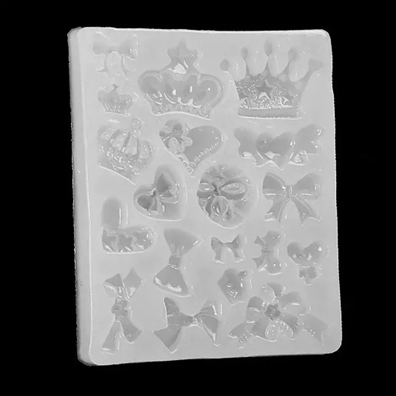 3D Love bow в форме короны эпоксидная смола ультрафиолетовый клей силиконовая форма