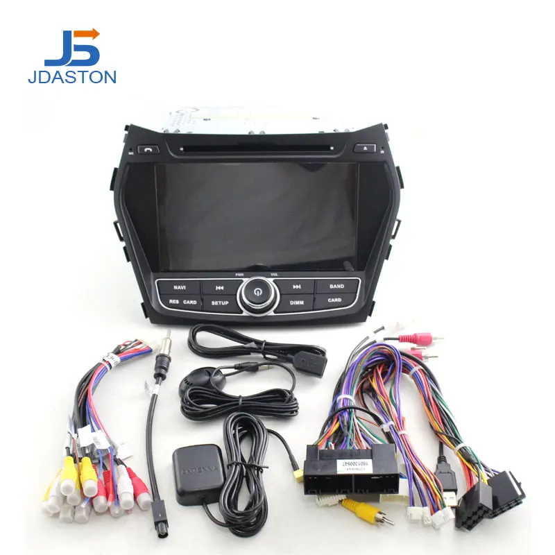 JDASTON Android 9,0 автомобильный dvd-плеер для hyundai IX45/Santa fe 2013 wifi Мультимедиа gps стерео 2 Din Автомобильный магнитофон