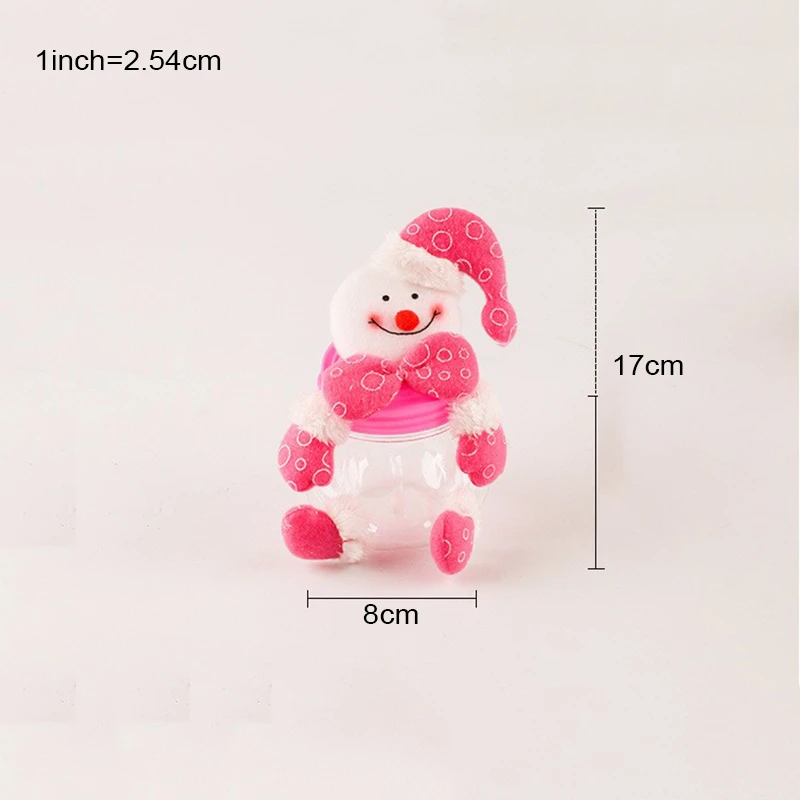 4 шт. в партии Рождественская банка для конфет милый Контейнер Санта-Клаус