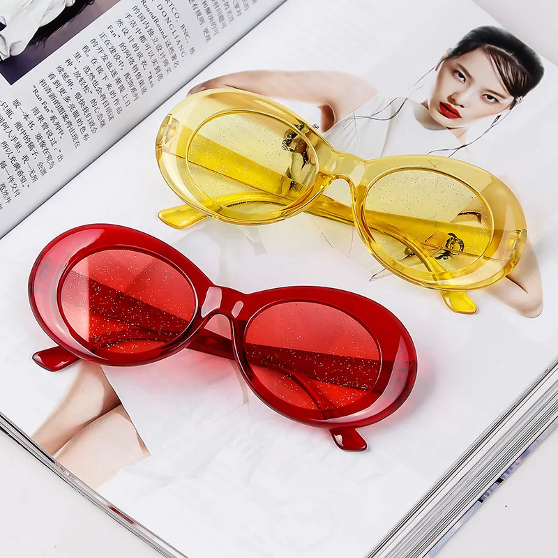 Солнцезащитные очки с блестками в стиле ретро для мужчин и женщин | Аксессуары