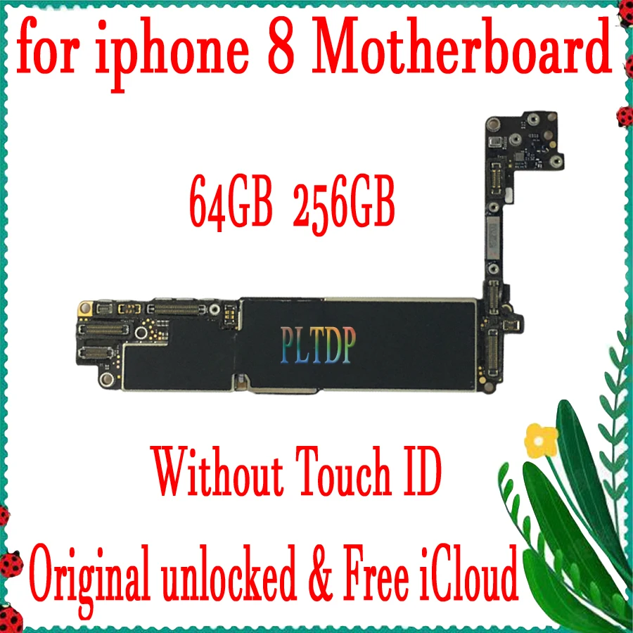 Заводская разблокированная материнская плата для iphone 8 4 7 дюйма с/без Touch ID 100%