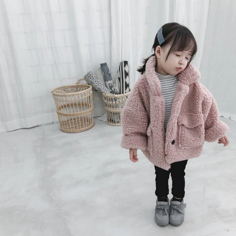 

Girl Jacket Thick Warm Kids Clothes Winter Children Jackets for Baby Boy Outerwear Coat Toddlers 80~130 Fleece Fashion Cotton