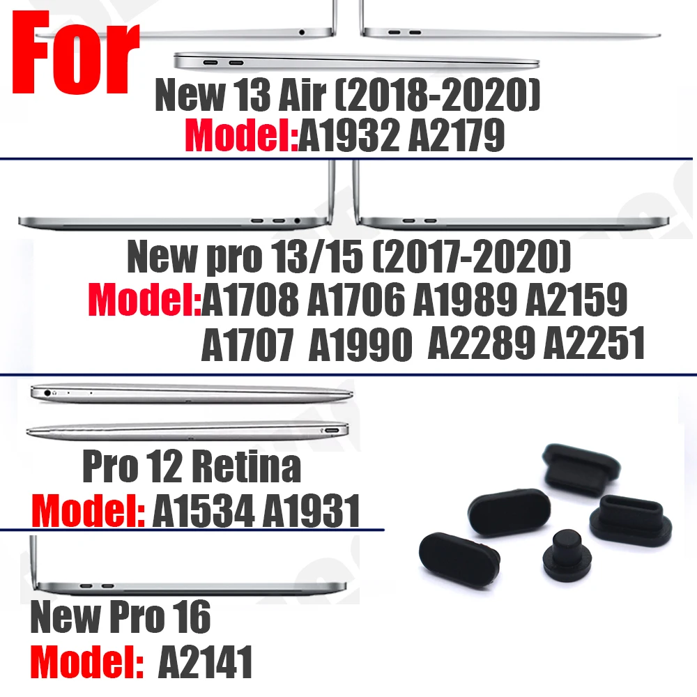 Fro Apple Macbook Ноутбук пылезащитный Разъем для Air Pro 13 15 16 11 12 дюймов Защита USB порт