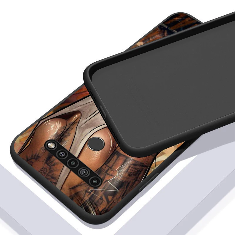 

Sexy Sleeve Girl for LG K92 K71 K62 K61 K52 K51S K50S K42 K41 K40S K31 K30 K22 K20 ThinQ Black Phone Case