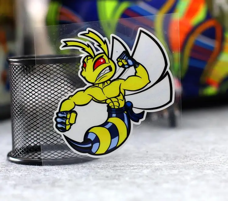 Виниловая наклейка в виде пчелы и для мотоцикла светоотражающие гоночные