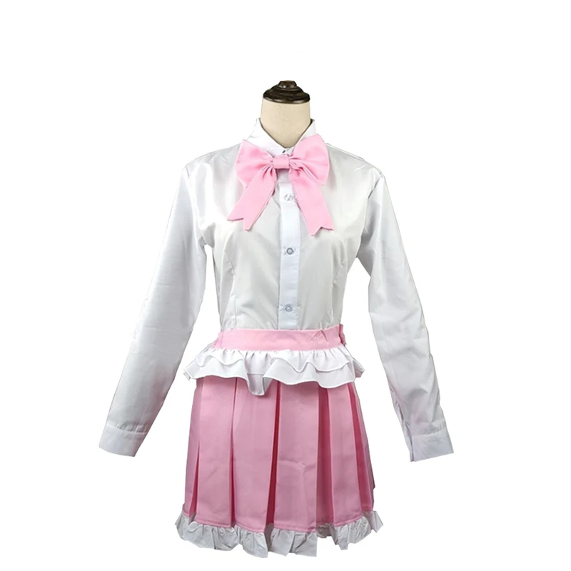 

Anime Comic Danganronpa 2:Goodbye Despair Cosplay Costumes Monomi Cosplay Costume Uniforms clothes Suit Dresses Women Pink skirt