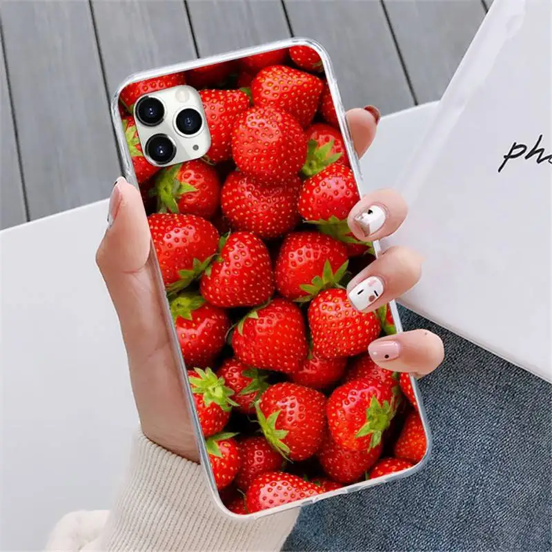 

Green cherry fruit cherry Blueberry Strawberry Phone Case For iphone 12 5 5s 5c se 6 6s 7 8 plus x xs xr 11 pro max mini