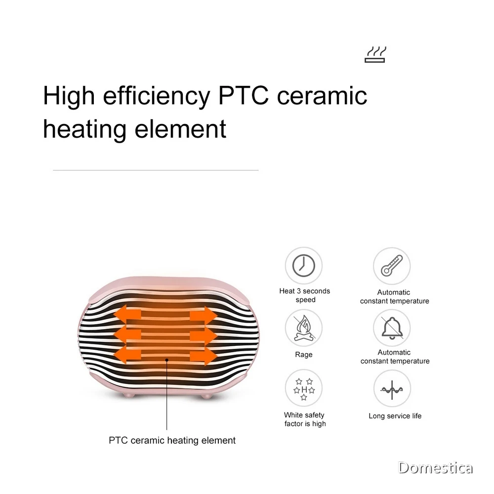 

Mini Desktop Heater Portable Bedroom Electric Heater 1PCS Household Heater 800W 19X13X13CM For Winter Warmer Accessories
