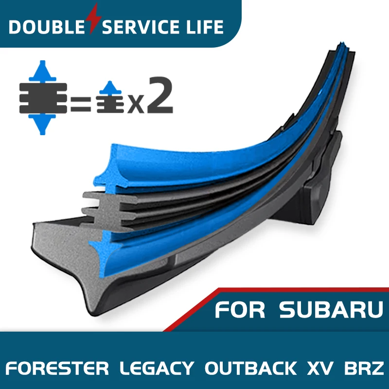 

CELANOVA Double Sided Rubber Windscreen Wiper Front Wiper Blades For Subaru Forester LEGACY Outback XV BRZ