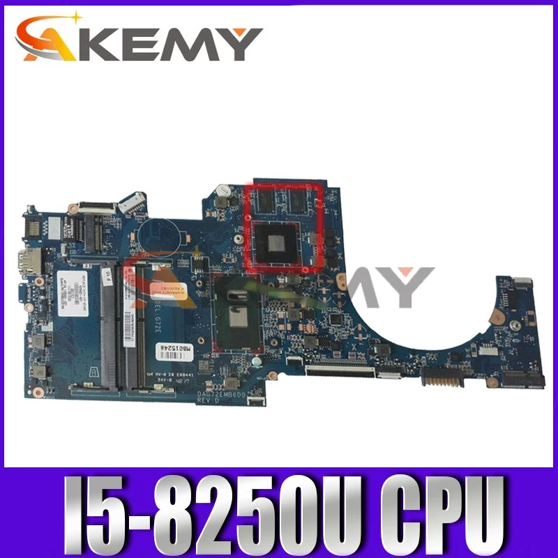 

Akemy 934785-601 G72E DAG72EMB6D0 материнская плата для HP ноутбук 14-BP 14-bp038TX Тетрадь ПК I5-8250U полностью протестирована