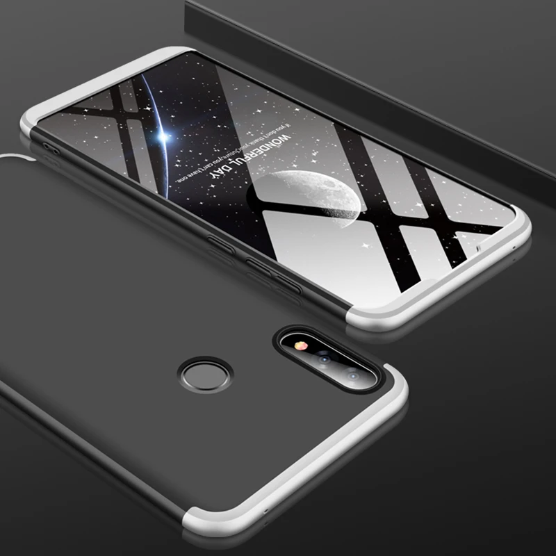 Чехол GKK для Asus Zenfone Max Pro M2 ZB631KL 3 в 1 Защитный матовый жесткий чехол из