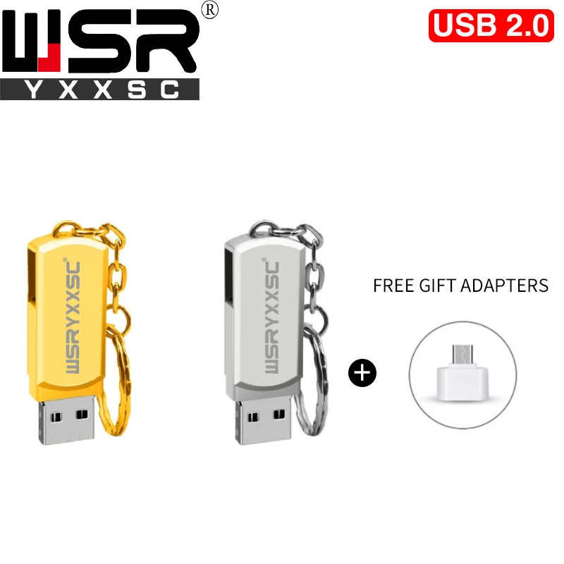Wsryxxsc металлический usb флэш накопитель Водонепроницаемый 64 ГБ 32 16 8 4