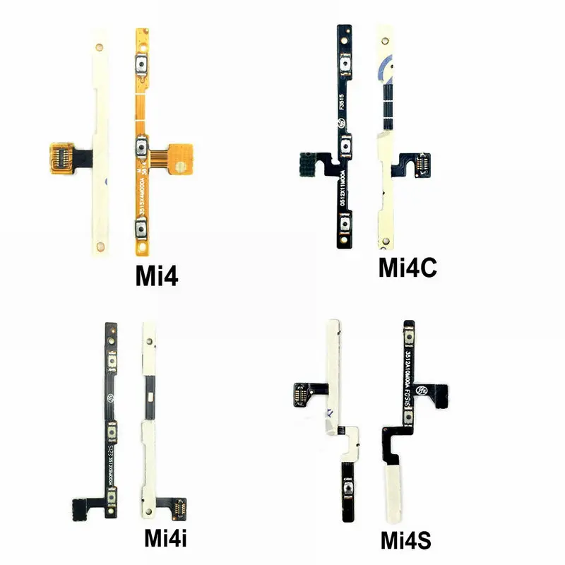 

New power Button on/off & Volume up/down Buttons flex cable for Xiaomi Mi4 Mi4i Mi4C Mi4s Mobile phone