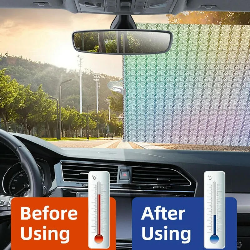 Windshield Cover 58*125cm Sun Shade Accessories Cars Front Retractable