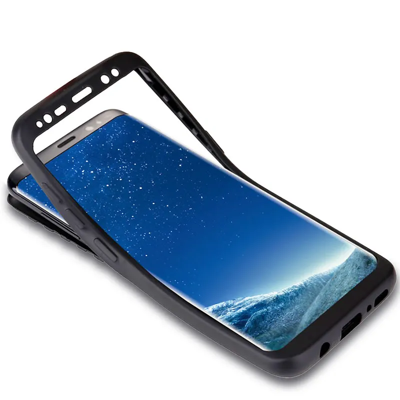 Силиконовый чехол для Samsung Galaxy A6 A7 A8 J4 J6 плюс 2018 360 противоударный мягкий ТПУ