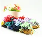 5 ярдов, 3 мм, цветная эластичная лента, Резиновая лента для шитья, лента для талии, шнурки, аксессуары для одежды